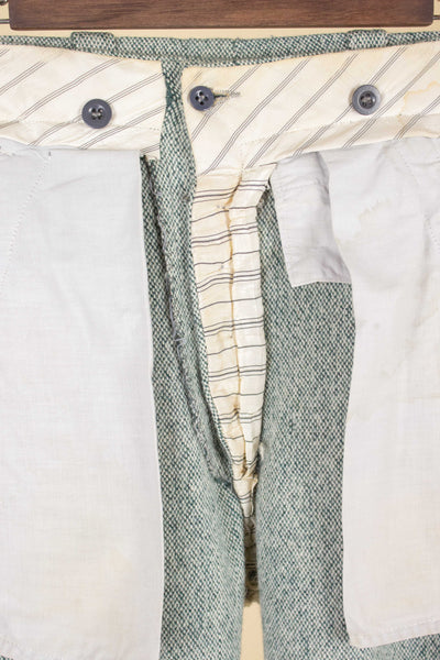SWEDISH 1930S/1940S LIGHT GREEN TWEED PLUS FOURS TROUSERS. SIZE CA EU 46