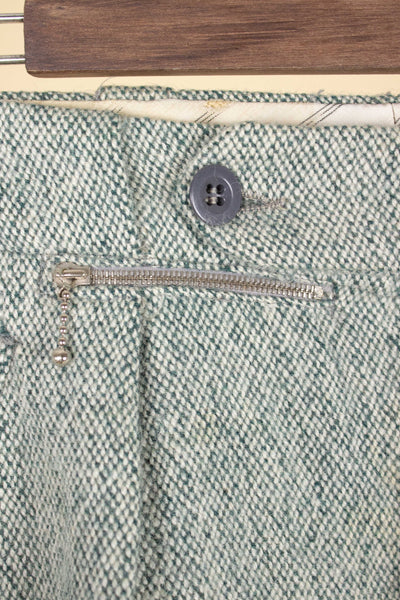 SWEDISH 1930S/1940S LIGHT GREEN TWEED PLUS FOURS TROUSERS. SIZE CA EU 46