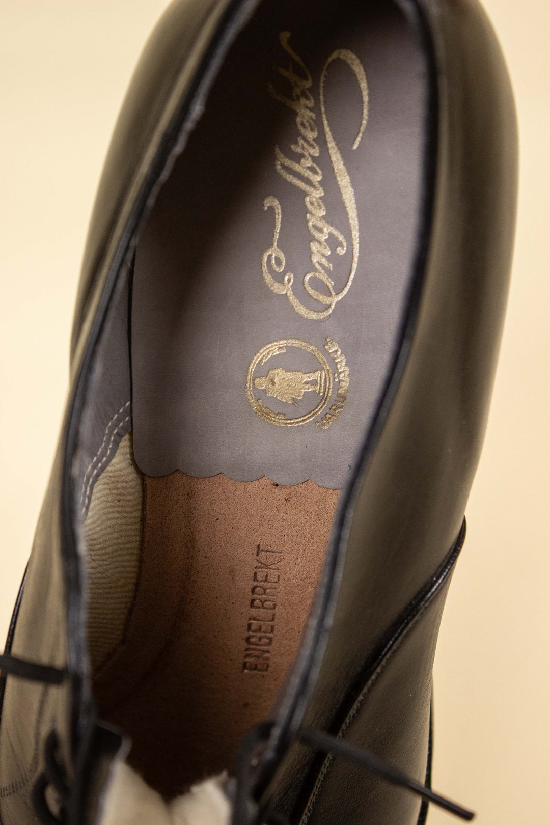 Asutfブラック36 SWEDISH 1940S/1950S BLACK OXFORD DEADSTOCK SHOES BY