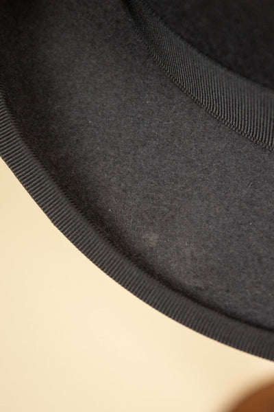 SWEDISH 1940S/1950S GREY BOWLER HAT BY KARLSKRONA HATTFABRIK. SIZE EU 56