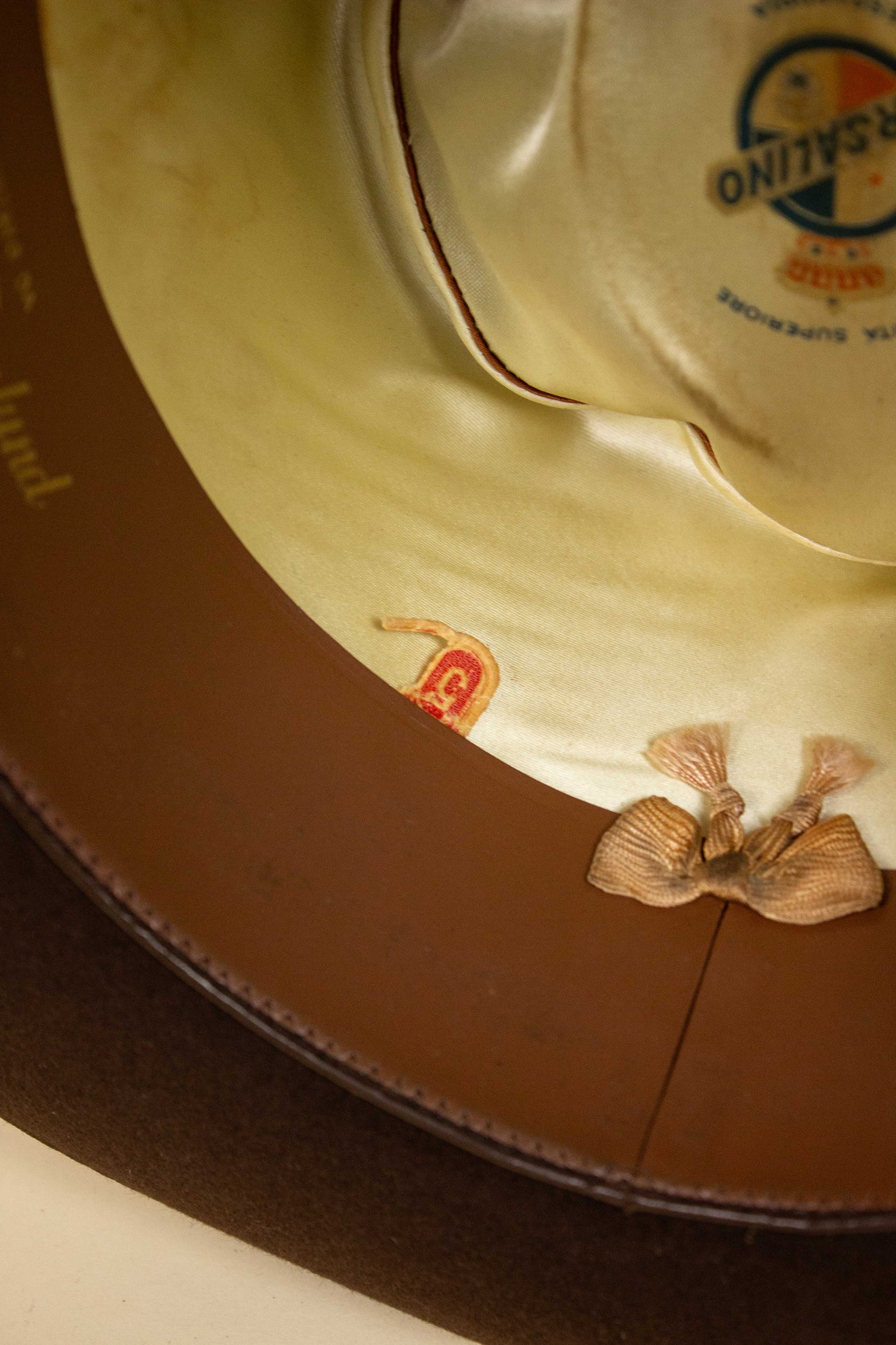 ITALIAN 1930S/1940S MID-BROWN HOMBURG HAT BY BORSALINO. SIZE EU 57