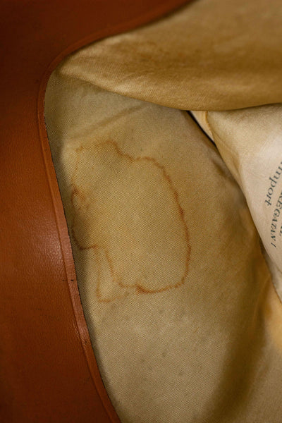 ITALIAN 1930S/1940S BROWN FEDORA HAT BY BARBISIO. SIZE CA EU 55