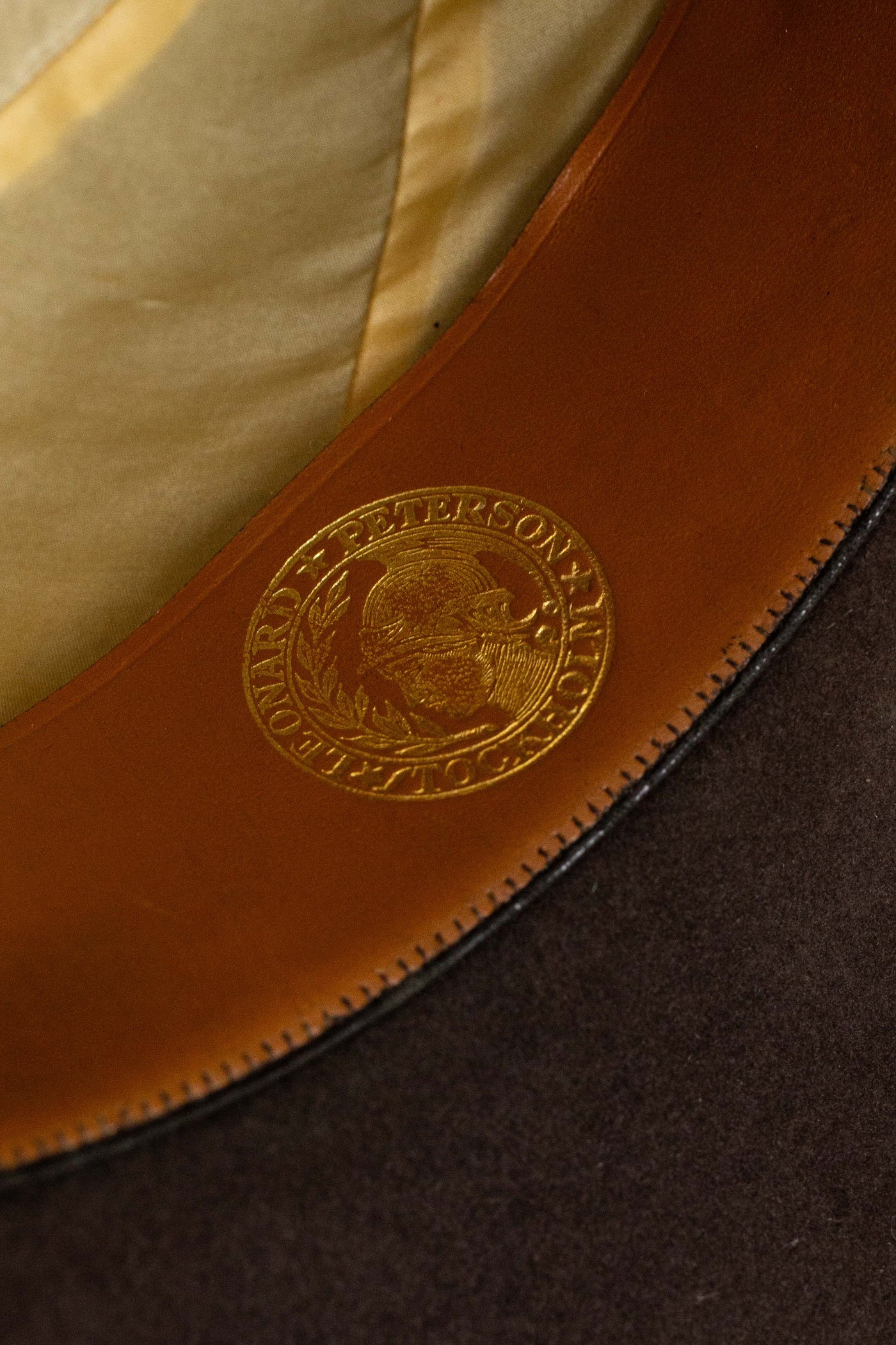 ITALIAN 1930S/1940S BROWN FEDORA HAT BY BARBISIO. SIZE CA EU 55