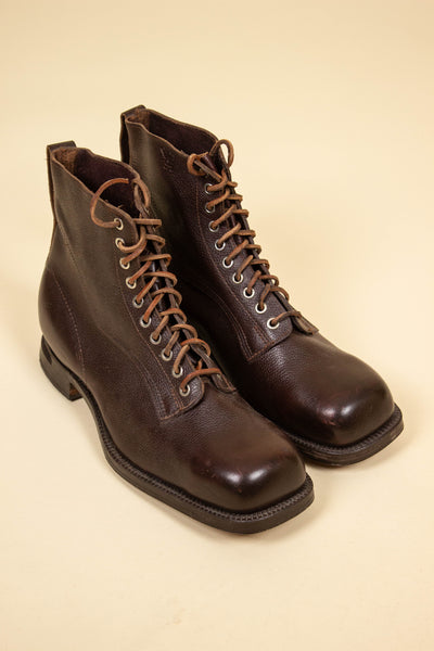 SWEDISH DEADSTOCK 1941 ARMY BOOTS BY KUMLA SKOFABRIK. SIZE EU 45 (US 12/UK 11.5)