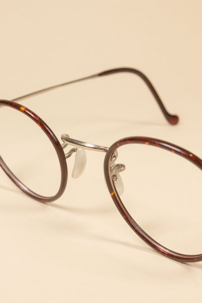 BRITISH 1920S-1940S DEADSTOCK EYEGLASSES IN STEEL AND TORTOISE