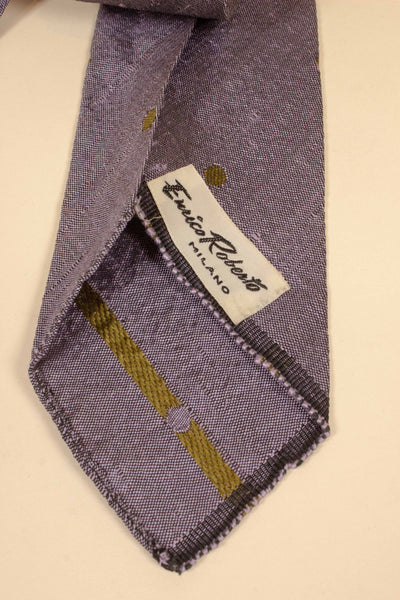 1950s/1960s purple necktie with golden pattern