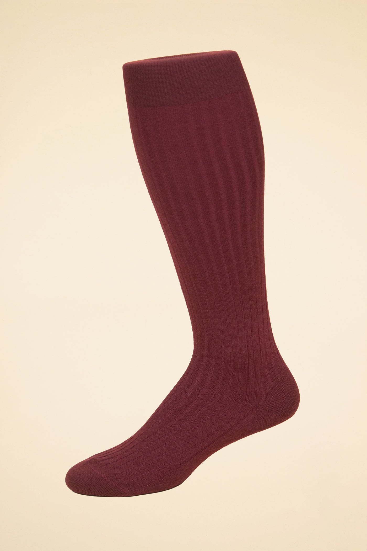 PANTHERELLA LABURNUM OVER-THE-CALF SOCKS COLOUR WINE SIZE M (EU 41-44)