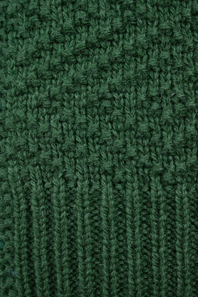 A. Marchesan "Laggarsvik" knitted shawl collar wool cardigan forest green