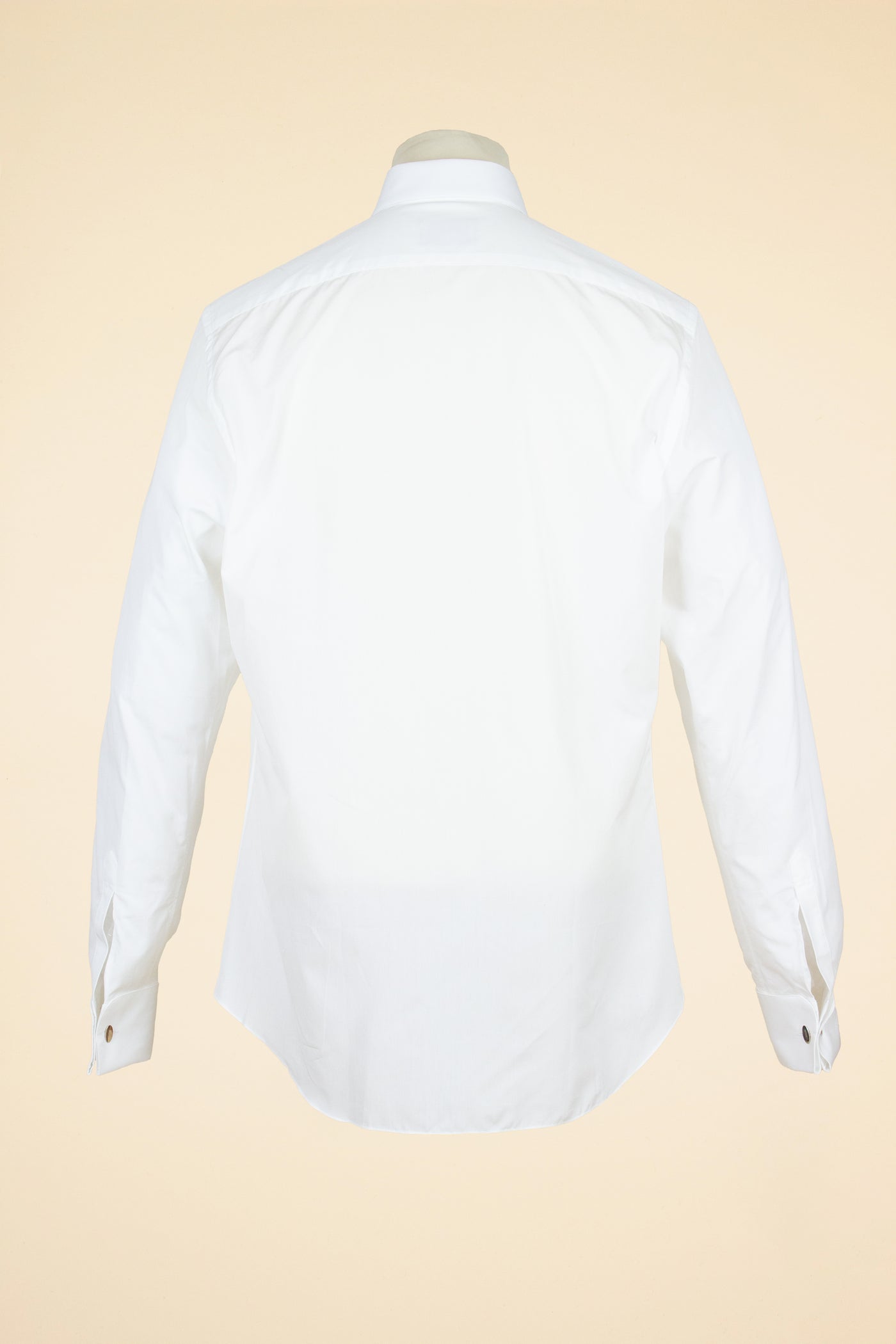 A. MARCHESAN WHITE SHIRT WITH  "LIGNANO" CLUB COLLAR AND FRENCH CUFFS