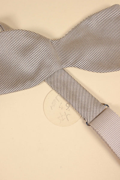 1940s/1950s deadstock grey bow tie