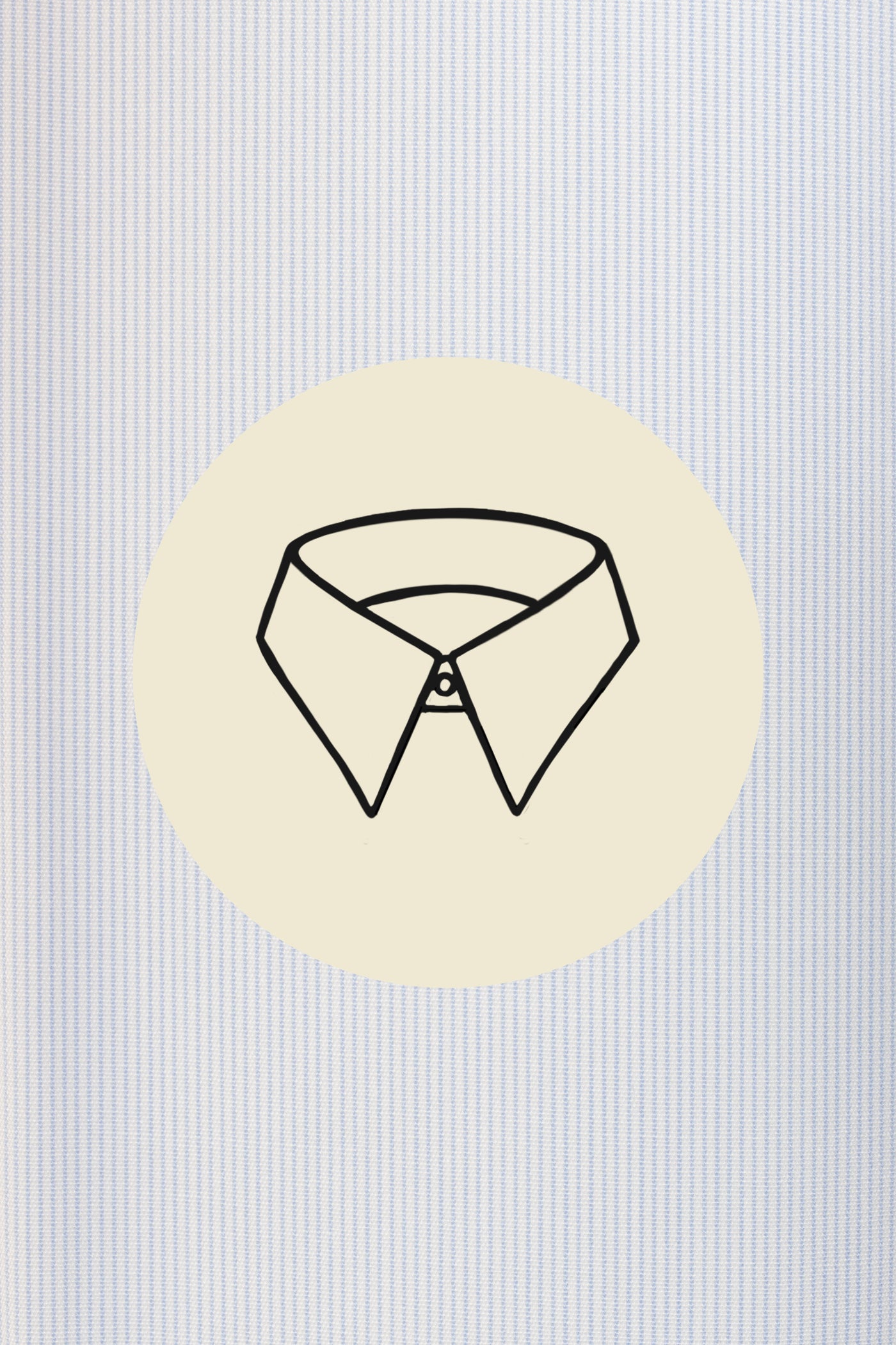 Thin grey stripes on white (0024) with Aquileia regular collar