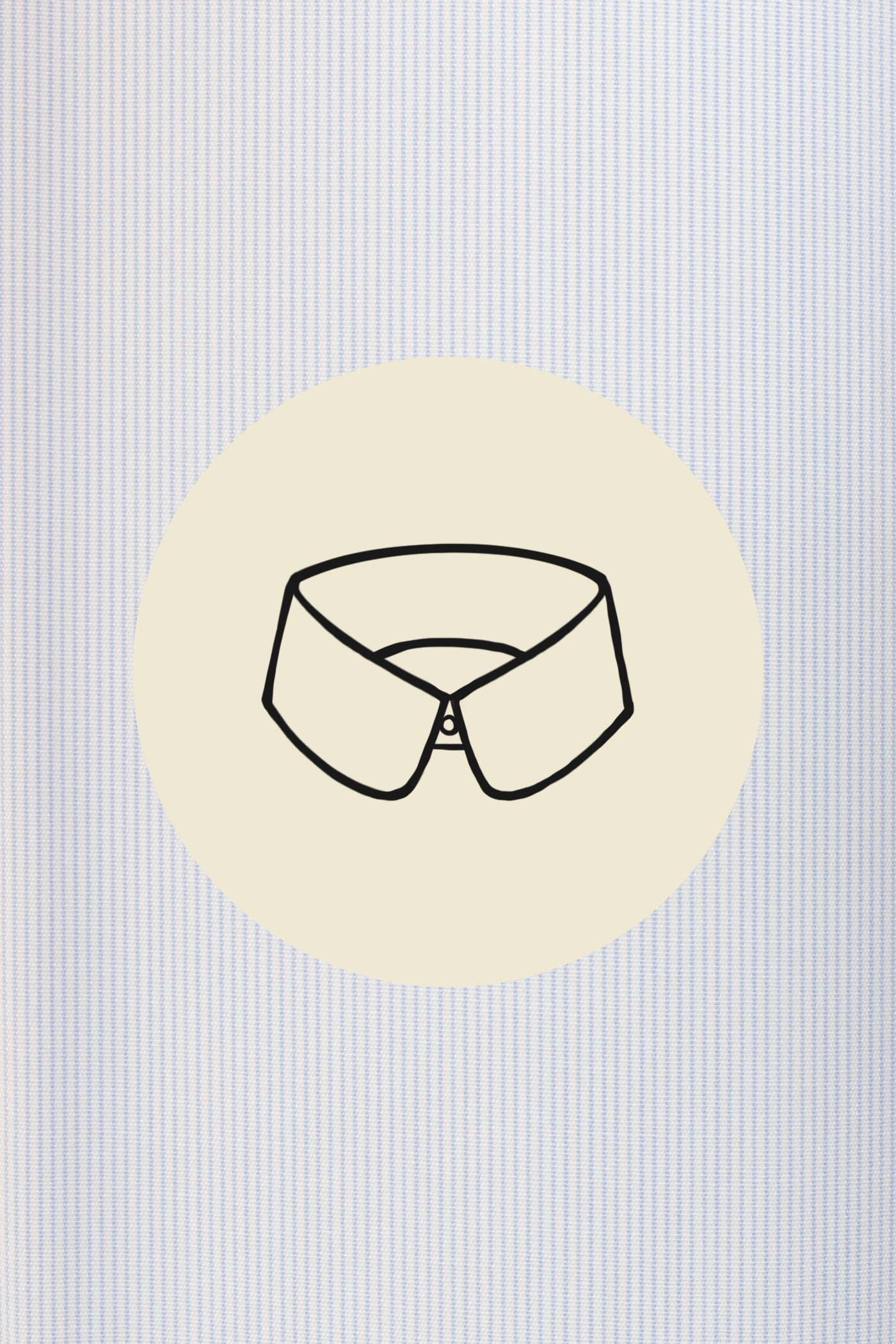 Thin grey stripes on white (0024) with Lignano collar