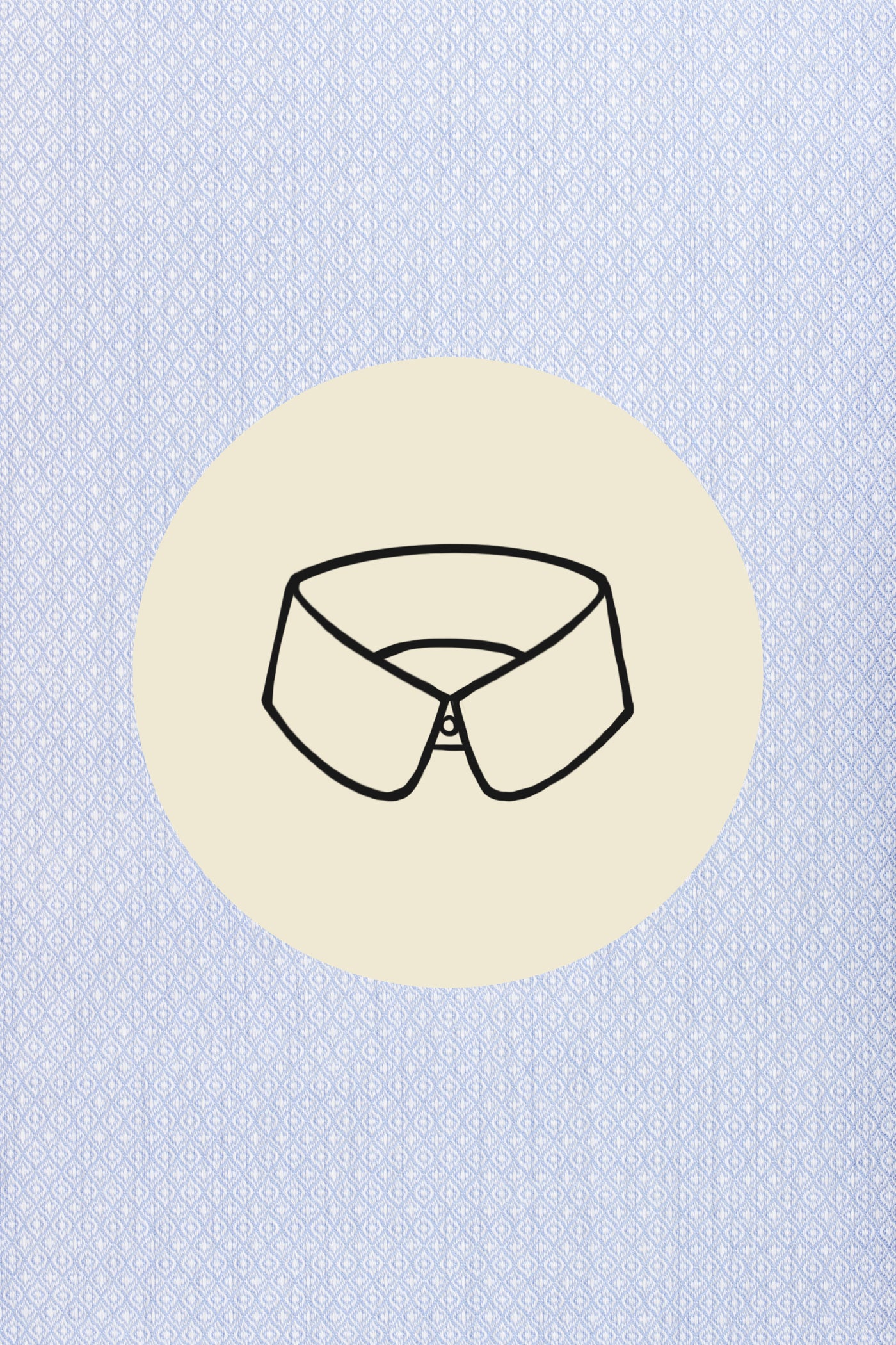 Small white rhombs on blue (0048) with Lignano collar