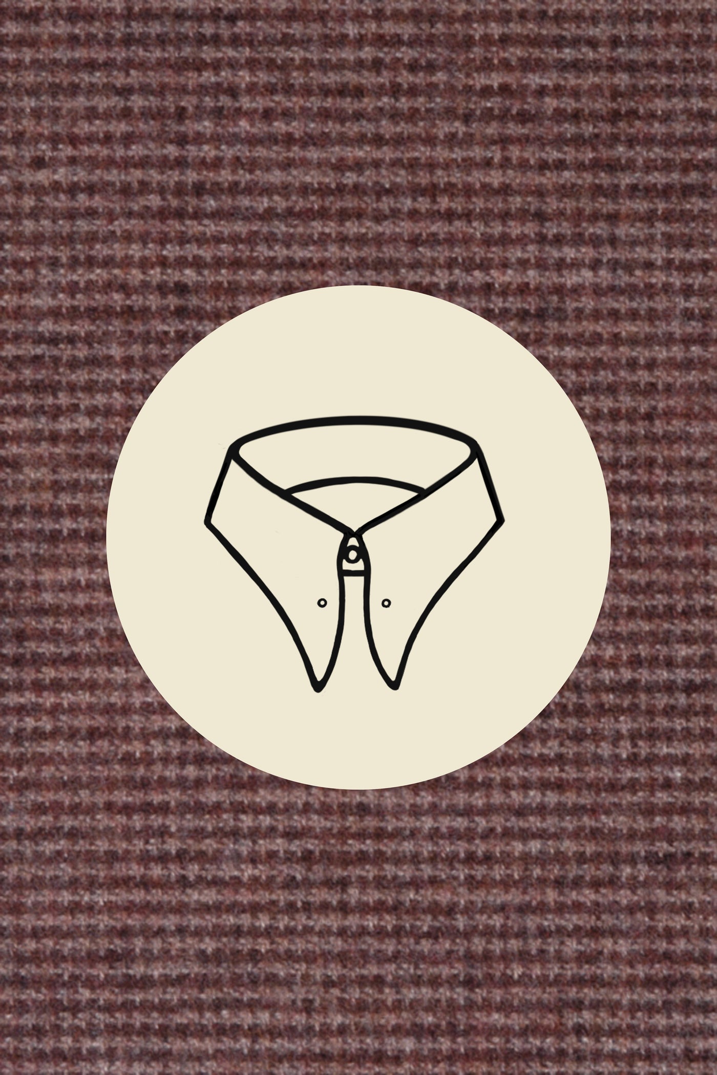 Brown puppytooth brushed (0112) with Monfalcone pin collar