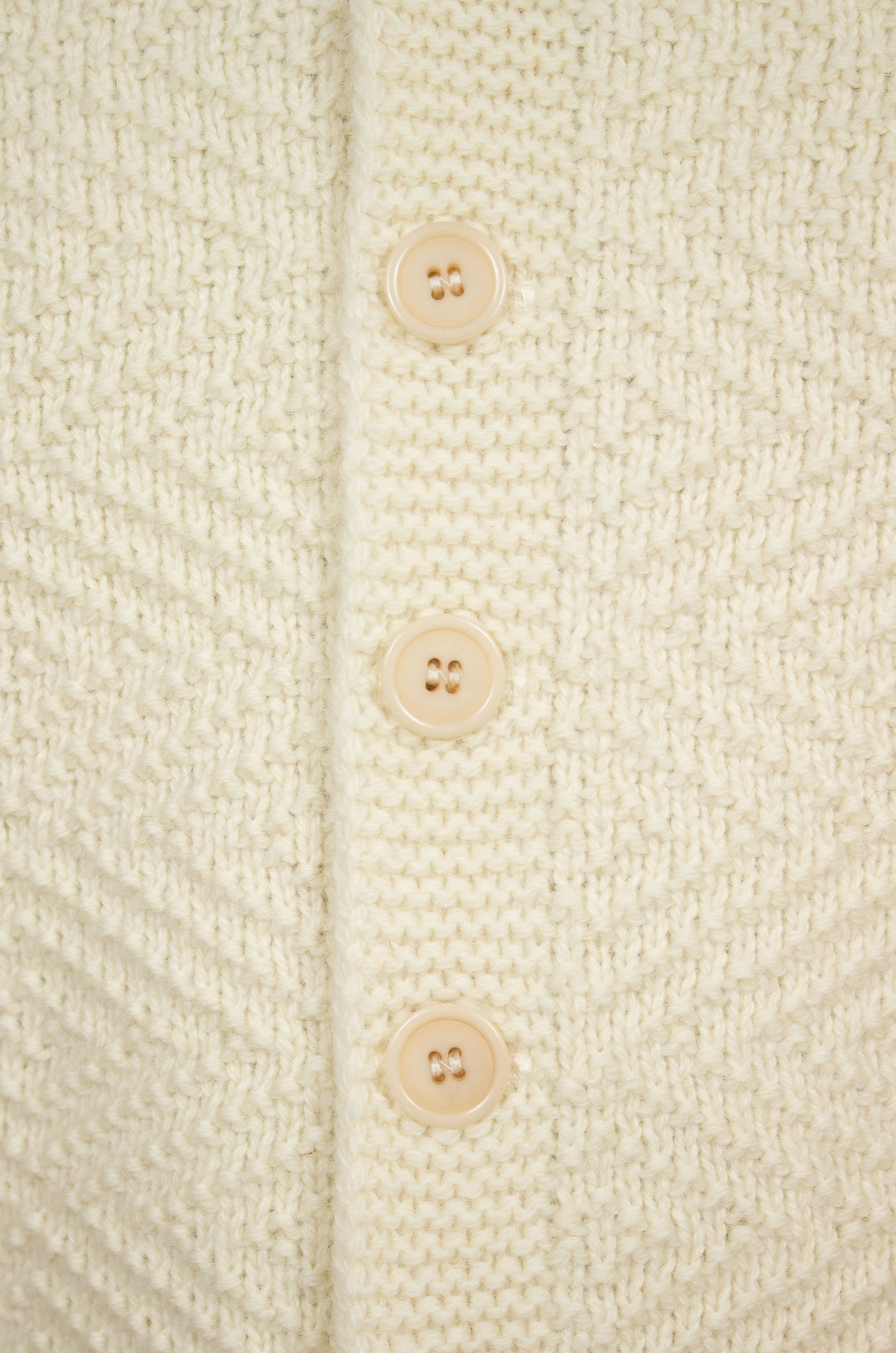 A. Marchesan "Laggarsvik" knitted shawl collar wool cardigan ivory