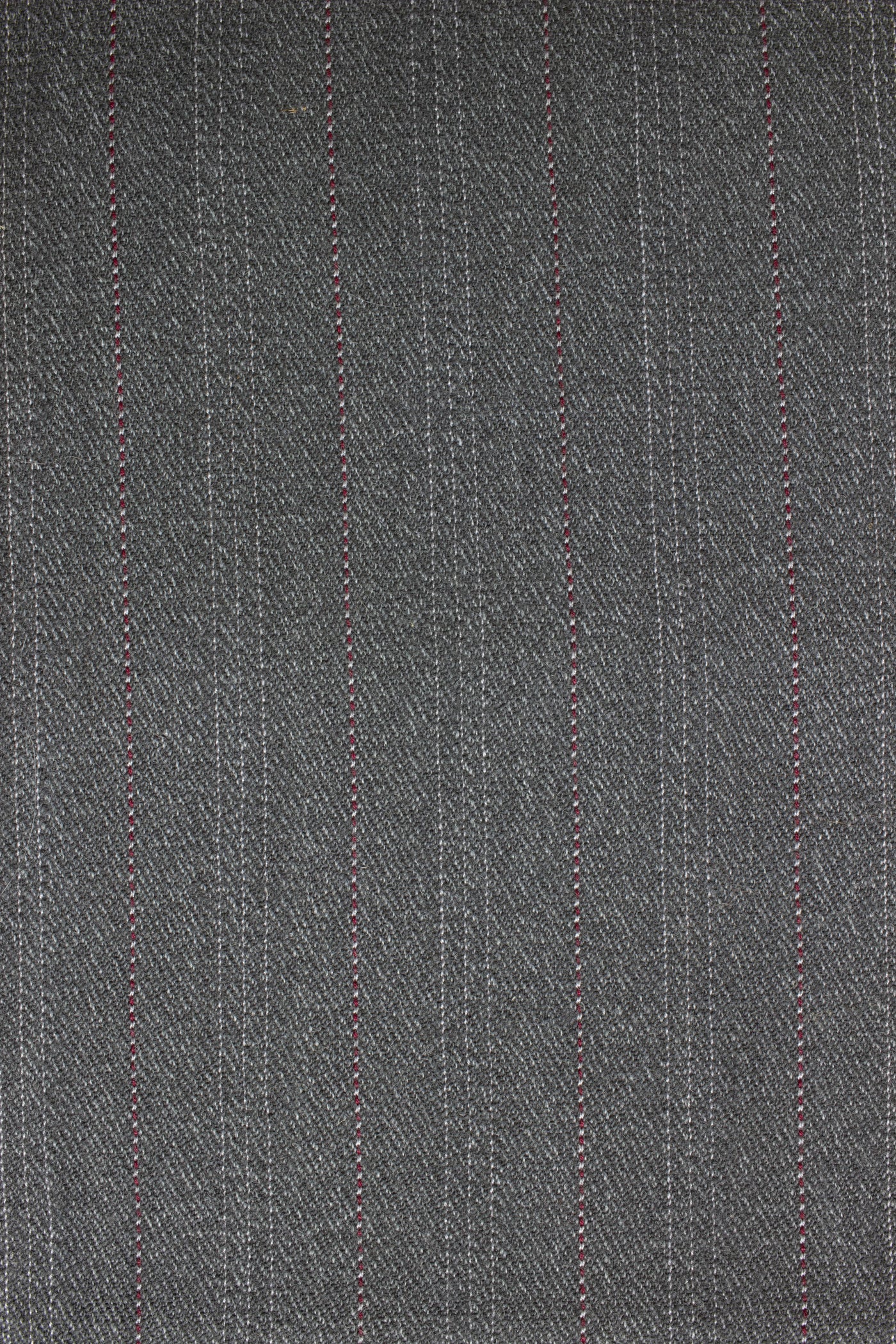 1930s/1940s mid grey striped suiting fabric. Width 156 cm