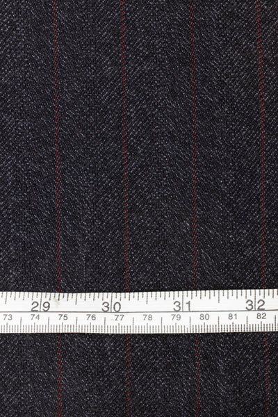 1920s/1930s dark grey suiting fabric. Width 152 cm