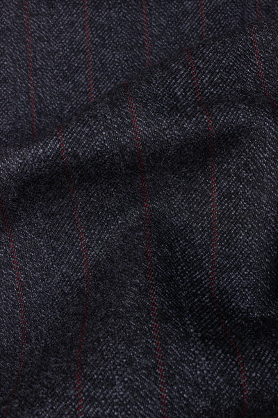 1920s/1930s dark grey suiting fabric. Width 152 cm
