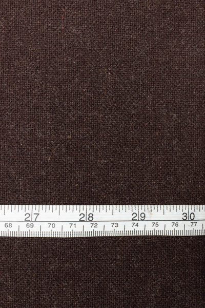 1930s/1940s dark brown suiting/coating fabric. Width 150 cm