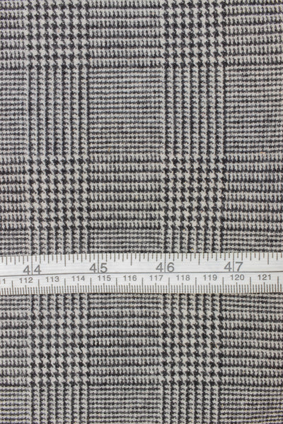 1940s/1950s dark grey prince of wales suiting fabric. Width 150 cm