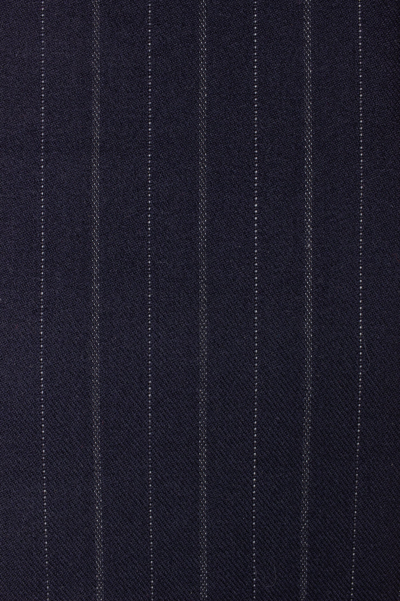 1930s/1940s dark blue pinstripe/chalkstripe suiting fabric. Width 150 cm