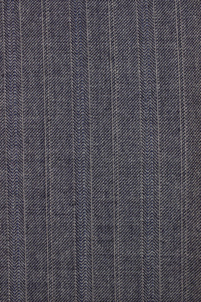 1930s/1940s mid grey and blue suiting fabric. Width 155 cm