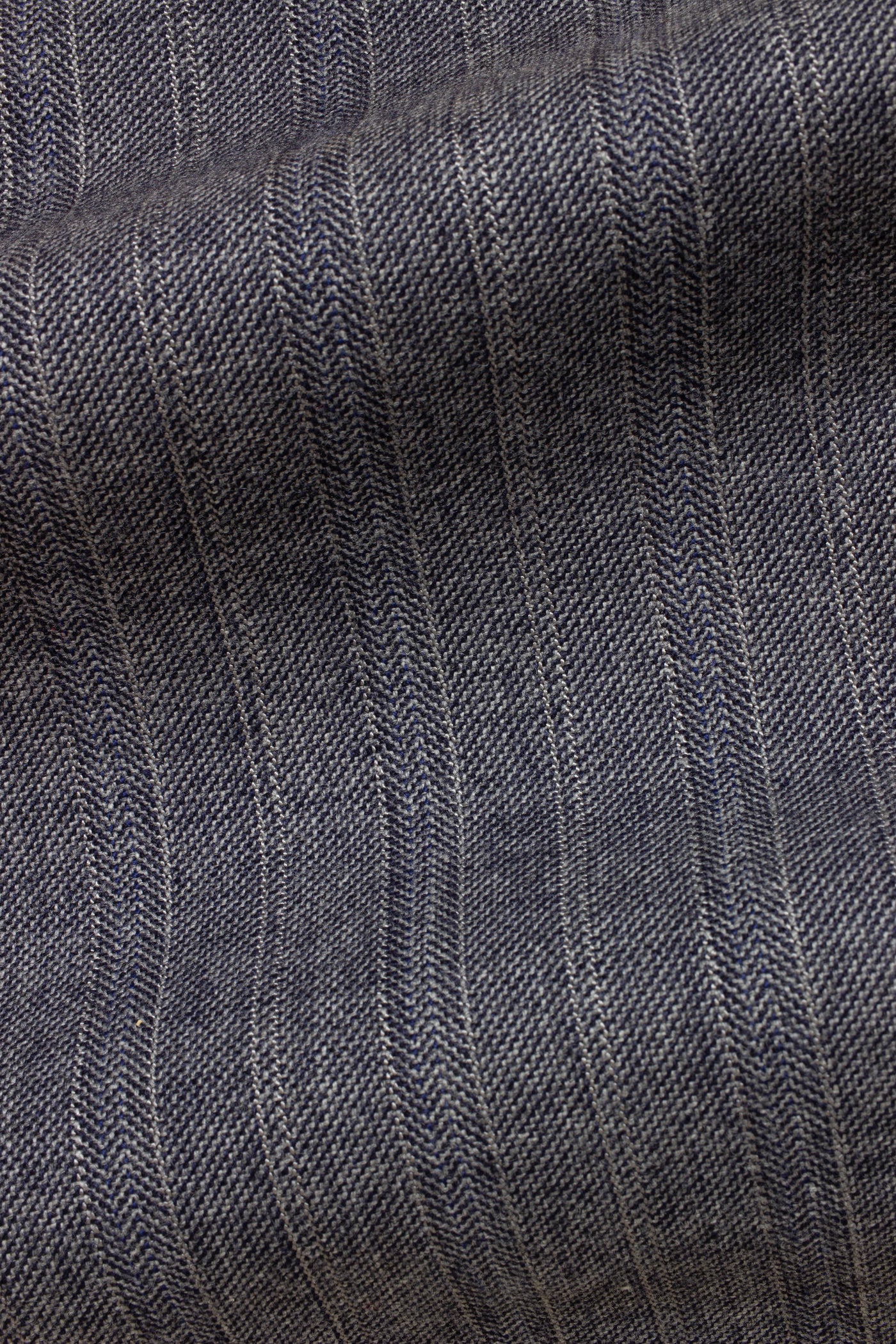 1930s/1940s mid grey and blue suiting fabric. Width 155 cm
