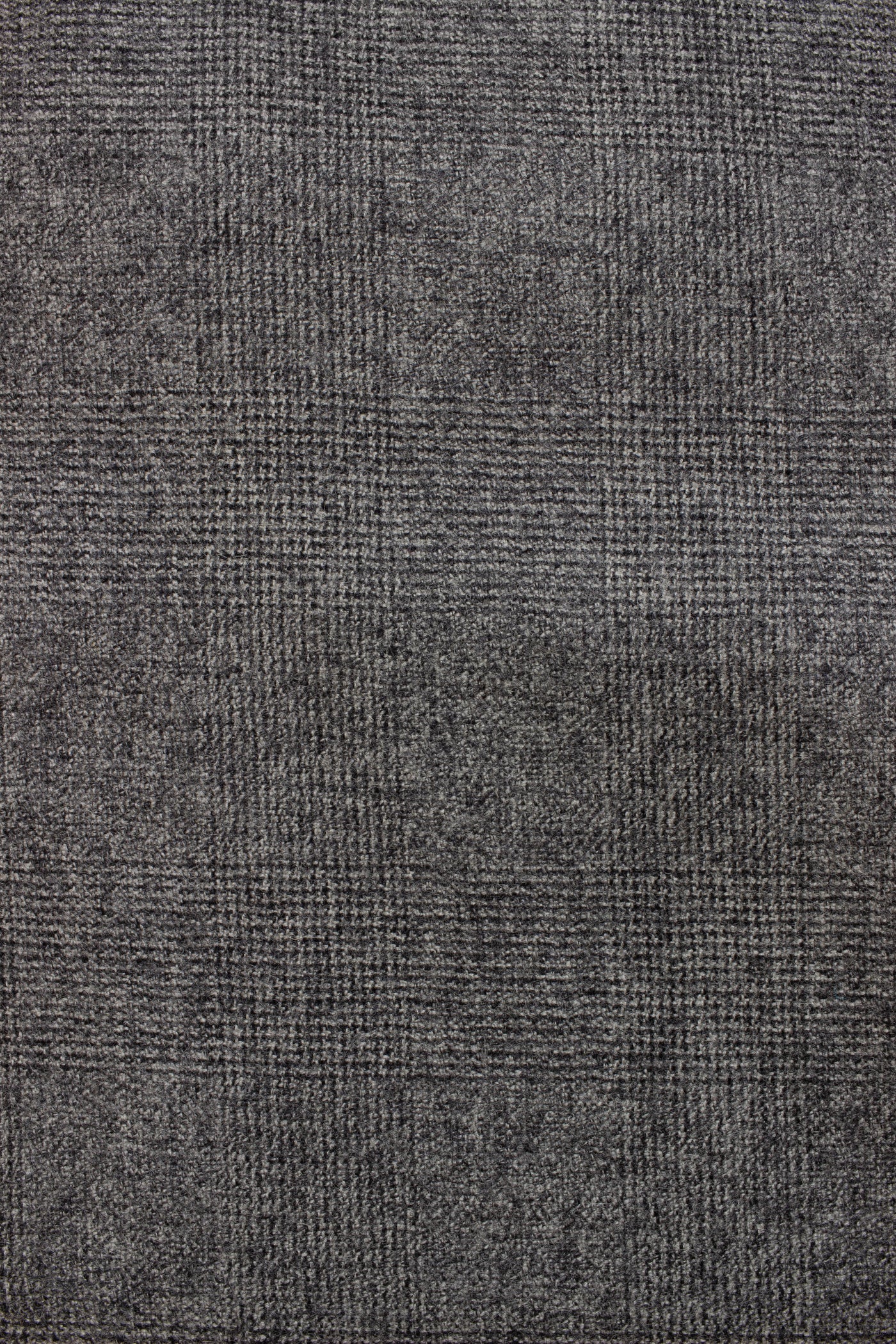 1940s/1950s charcoal prince of Wales check suiting fabric. Width 155 cm