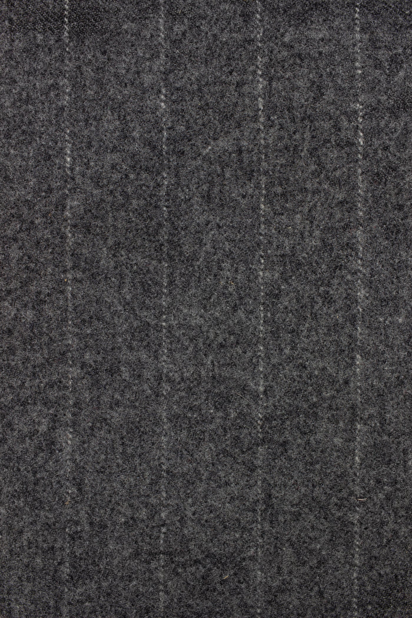 1940s/1950s charcoal pinstripe flannel suiting fabric. Width 150 cm